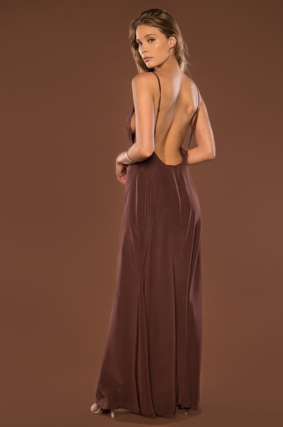 Pacino Gown - Black - Long Black Silk Dress