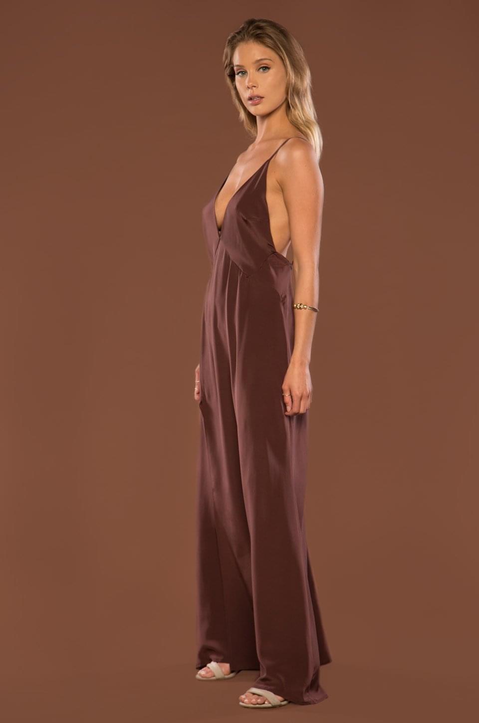 Pacino Gown - Black - Long Black Silk Dress